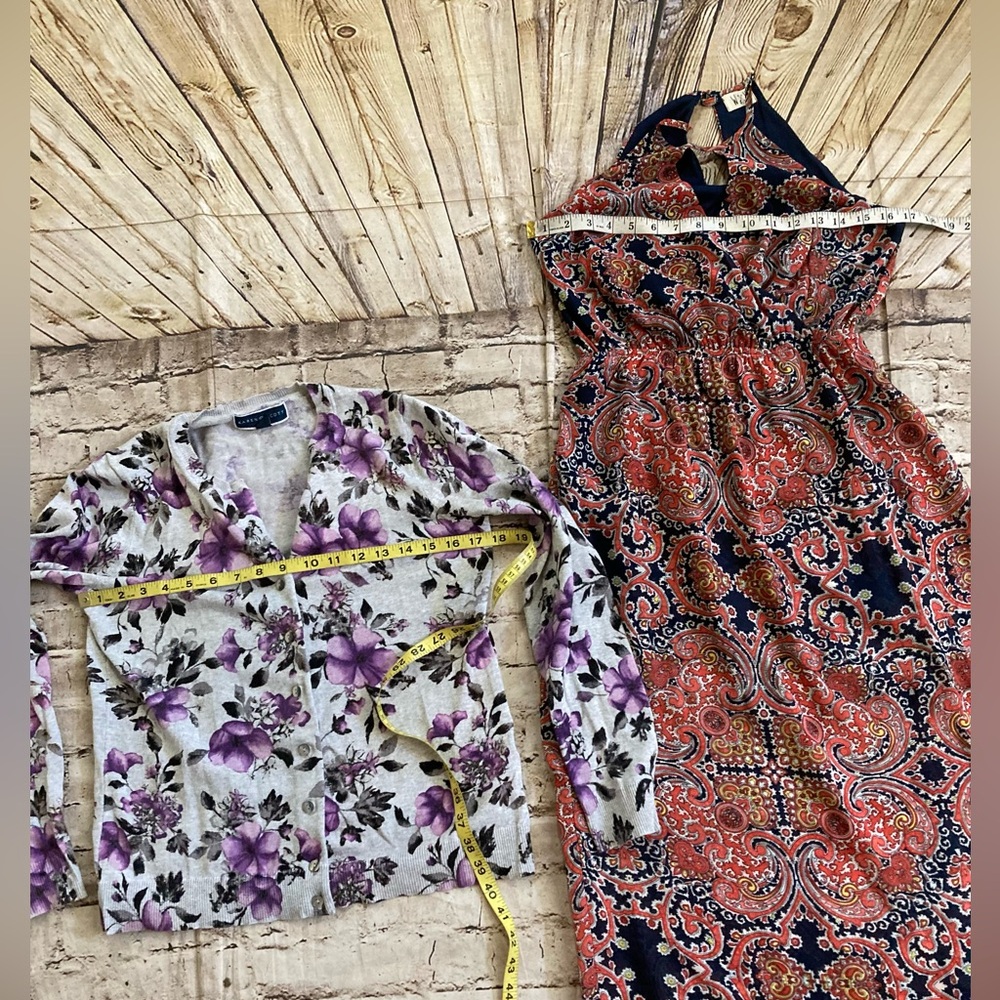 ๐ฅ Bundle of 9 pieces include :3 Dresses,1 sweater,2 tank,1 skirt,2 tops, size S - Picture 7 of 13
